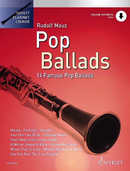 Pop Ballads, 14 Famous Pop Ballads, for clarinet
