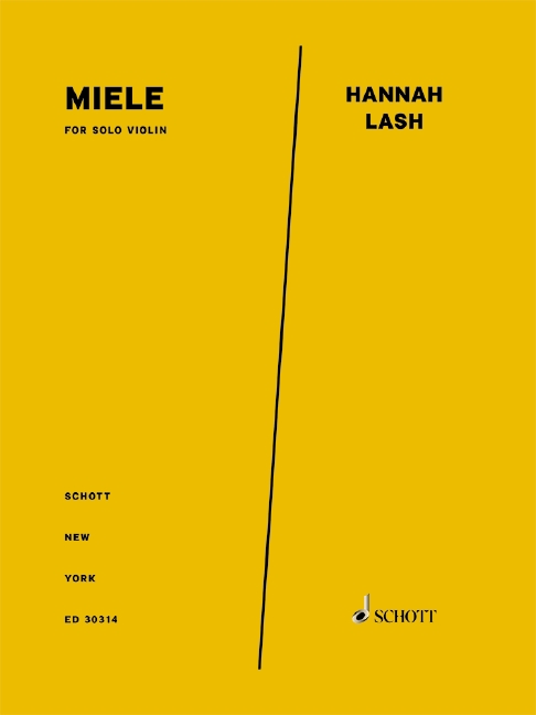 Miele, for solo violin, for violin solo, Score