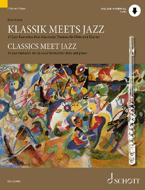 Classics meet Jazz, 10 jazz fantasies on classical themes for flute and piano