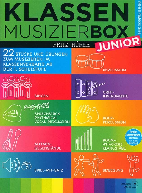 Klassenmusizierbox Junior, 22 Stücke und Übungen zum Musizieren im Klassenverband