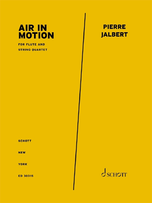 Air in Motion, for flute and string quartet, Score and parts
