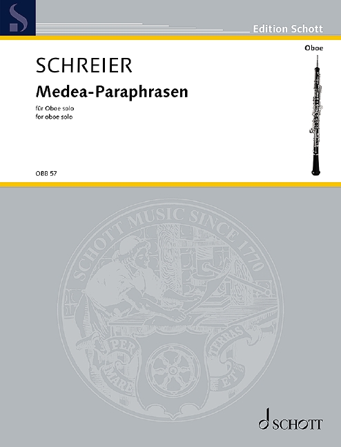 Medea-Paraphrasen, for oboe solo, Separate edition