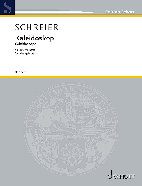 Caleidoscope, for wind quintet, Score and parts