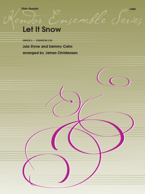 Let It Snow, for 4 flutes, Score and parts