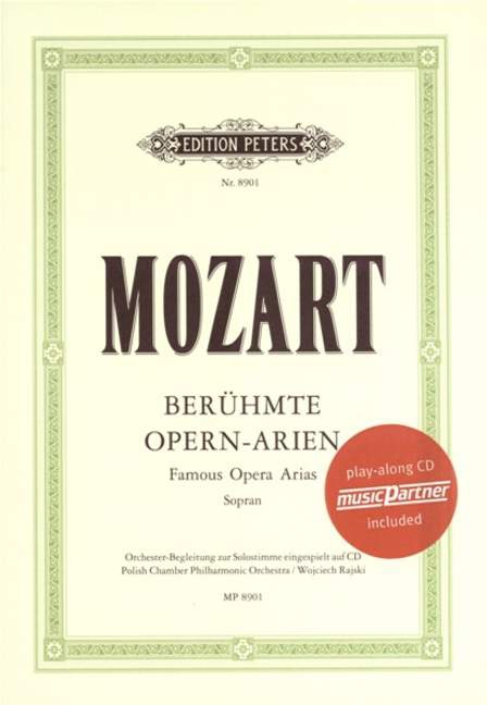 Famous Opera Arias, for voice (high) and piano, Piano reduction