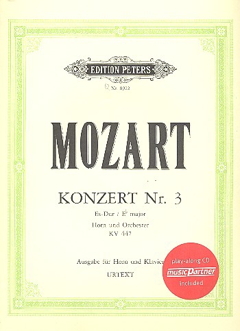 Konzert Nr. 3 Es-Dur KV 447, for horn and orchestra, Score and parts