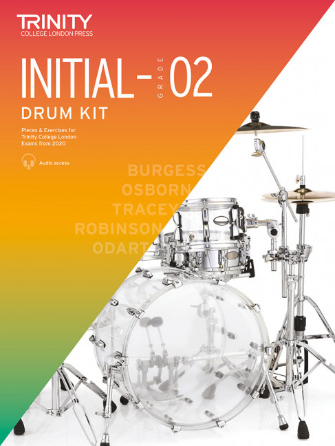 Trinity College London Drum Kit from 2020: Initial-Grade 2