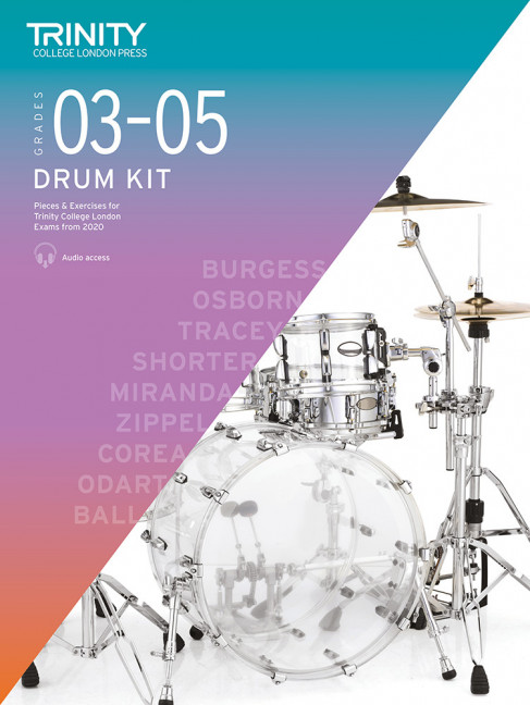 Trinity College London Drum Kit from 2020: Grades 3-5