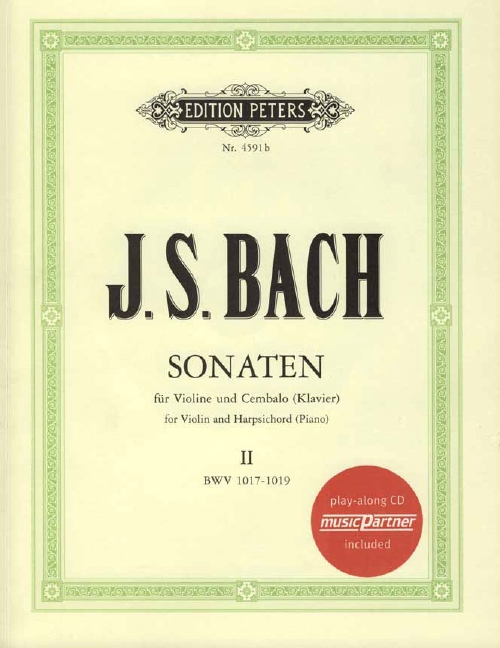 Sonaten für Violine und Cembalo, vol. 2: BWV 1017-1019 BWV 1017-1019, with CD: Cembalo-Begleitung zur Solostimme
