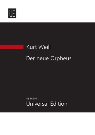 The New Orpheus op. 16, Cantata, for soprano, solo violin and orchestra, Study score