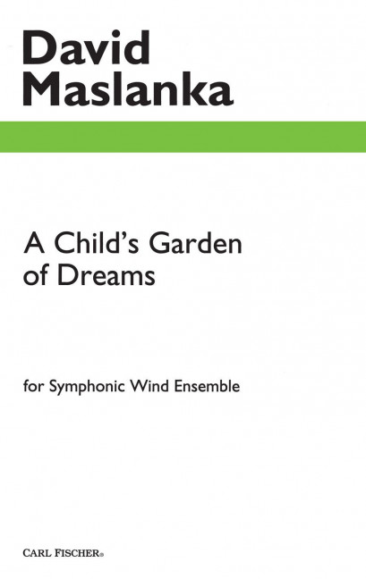A Child's Garden Of Dreams, Symphony No. 2 for Band, Study score