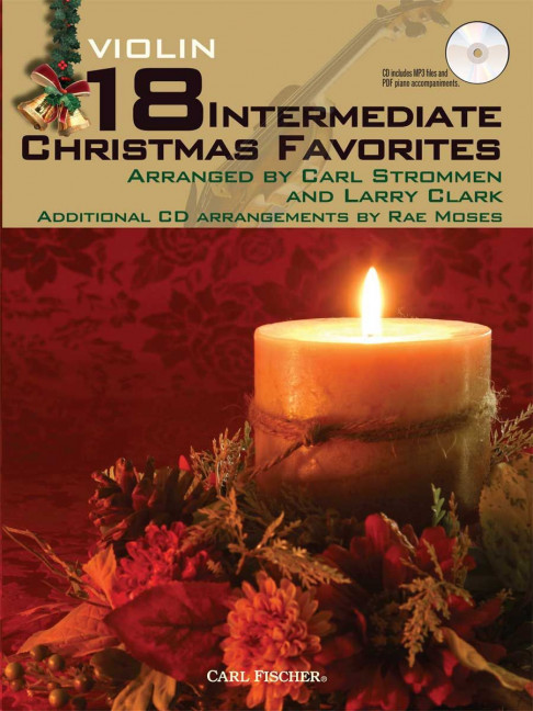 18 Intermediate Christmas Favorites, for violin, Play-along