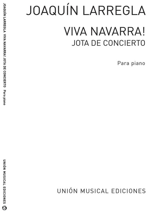 ¡Viva Navarra!, jota de concierto, para piano