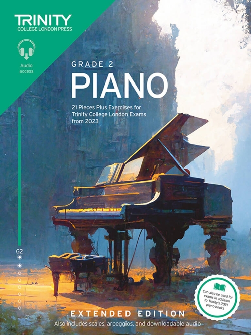 Piano Exam Pieces Plus Exercises 2023. Grade 2 Extended edition. Trinity College London