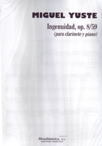 Ingenuidad, op. 8-59, para clarinete y piano. 9788488038500