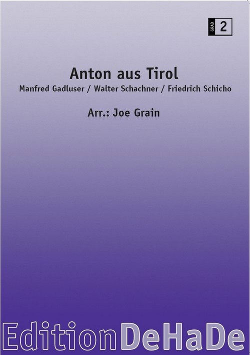 Anton aus Tirol, for Concert Band/Harmonie/Fanfare/Brass Band, Score