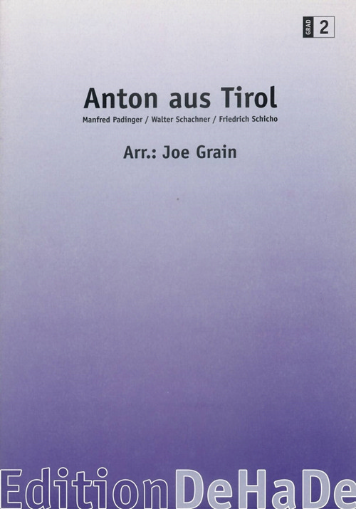 Anton aus Tirol (D), for Concert Band/Harmonie/Fanfare, Set