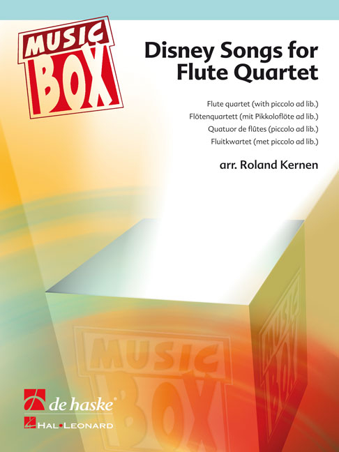 Disney Songs For Flute Quartet: Music Box - 4 Favorites, for Flute Quartet with Piccolo Ad. Lib., Set