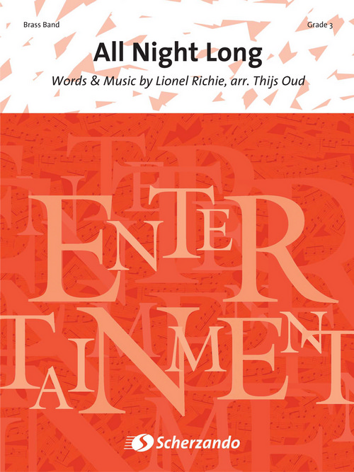All Night Long: as performed by Lionel Richie, for Brass Band, Score