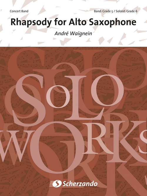 Rhapsody for Alto Saxophone, for Concert Band/Harmonie and Saxophone Solo, Set