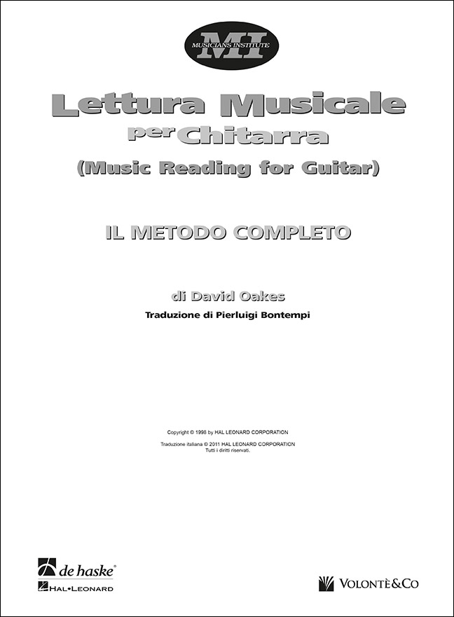 Lettura Musicale per Chitarra: Il Metodo Completo, for Guitar