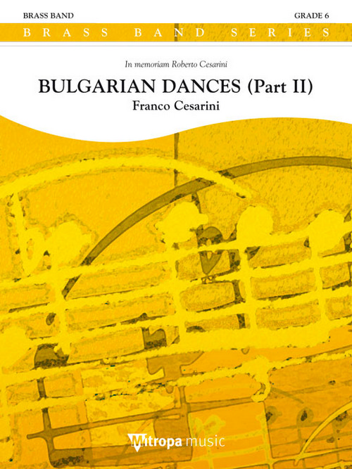 Bulgarian Dances (Part II), for Brass Band, Score