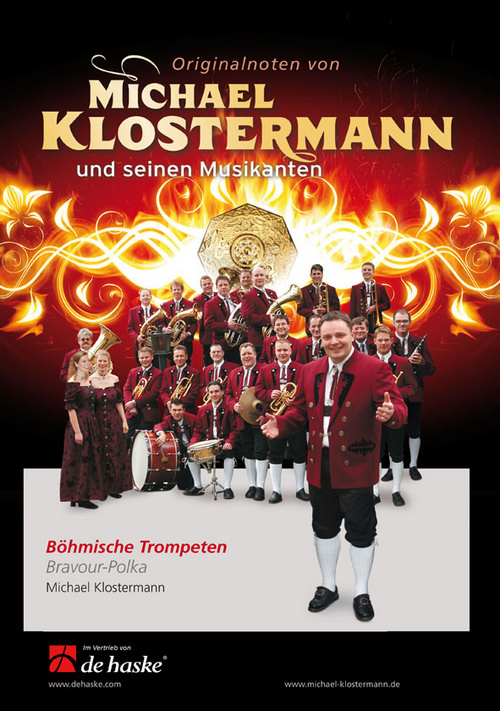 Böhmische Trompeten: Bravour-Polka, for Concert Band/Harmonie and Trumpet Solo, Score