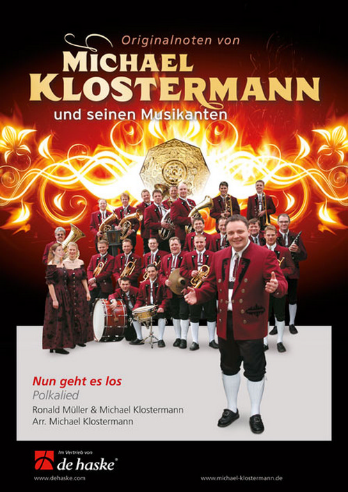 Nun geht es los: Polkalied, for Concert Band/Harmonie, Score