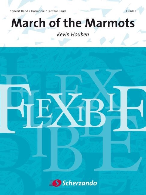 March of the Marmots, for Concert Band/Harmonie/Fanfare, Score