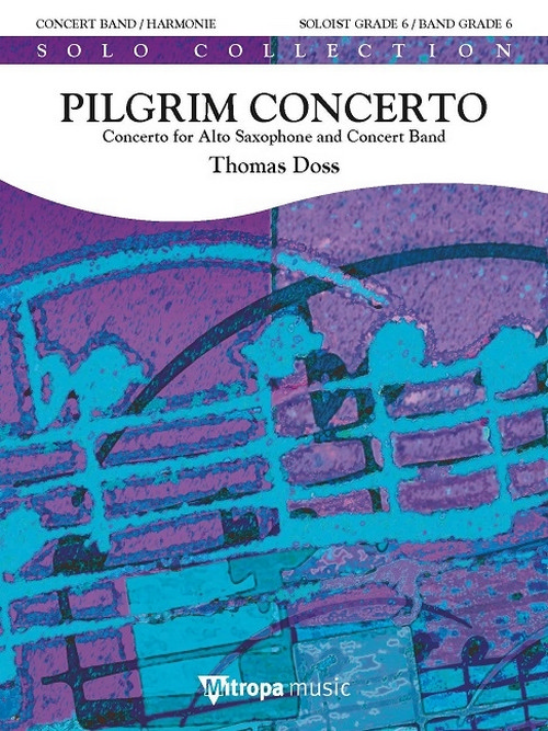 Pilgrim Concerto: Concerto for Alto Saxophone and Concert Band, for Concert Band/Harmonie, Score. 9790035230459