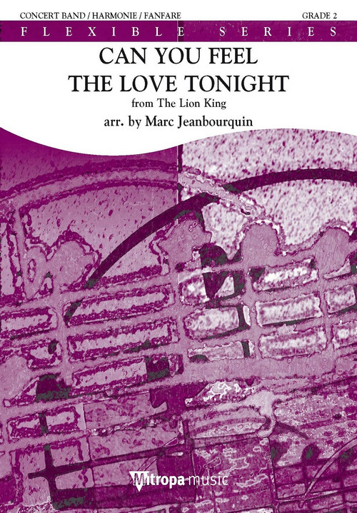 Can You Feel the Love Tonight: from The Lion King, for 4-Part Flexible Band and Opt. Piano, Set