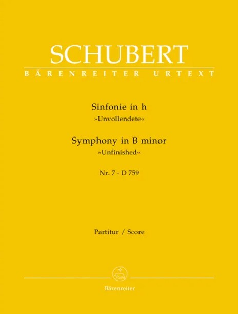 Symphony in B minor, Unfinished, No. 7, D 759, Score