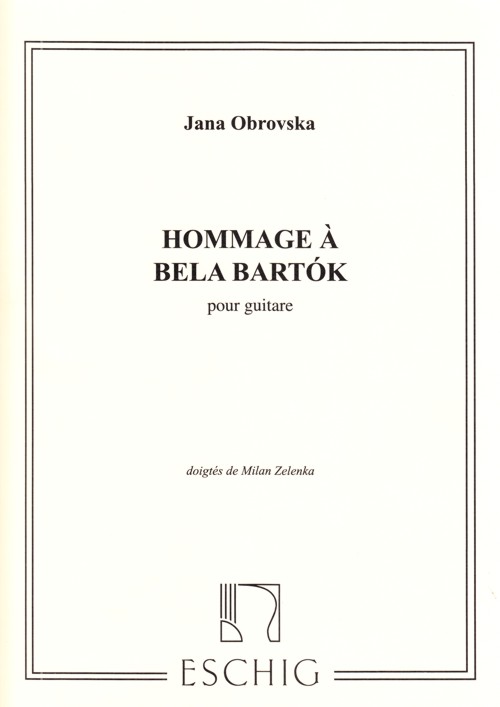 Hommage à Béla Bartók, pour guitare
