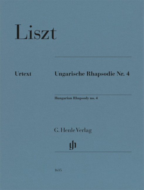 Hungarian Rhapsody no. 4, for piano, Performing score