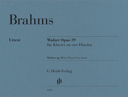 Waltzes op. 39, for Piano Four-hands, for piano (4 hands), Performing score