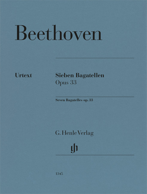 Sieben Bagatellen op. 33, for piano, Performing score