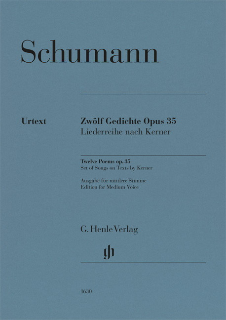 Twelve Pieces op. 35, Set of Pieces on Texts by Kerner, for medium voice and piano