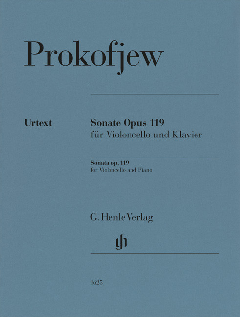 Sonata op. 119, for cello and piano, Score and part
