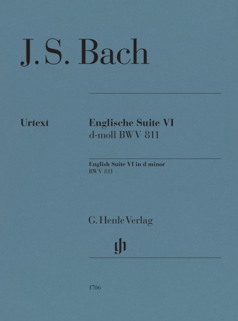 English Suite 6 BWV 811, for piano, Performing score