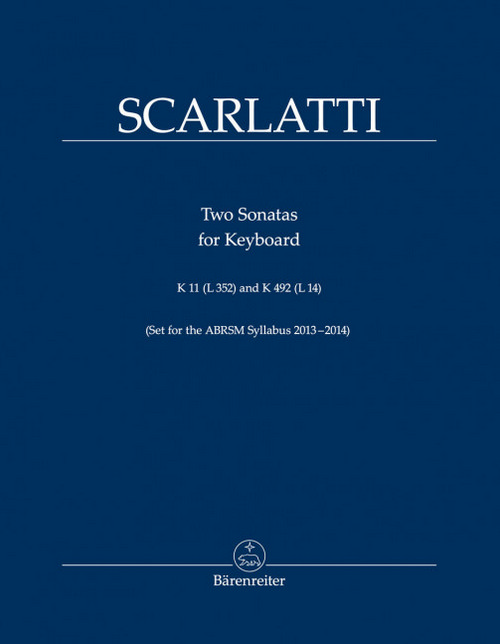 Two Sonatas for Keyboard K 11 (L 352), K 492 (L 14), Performing score