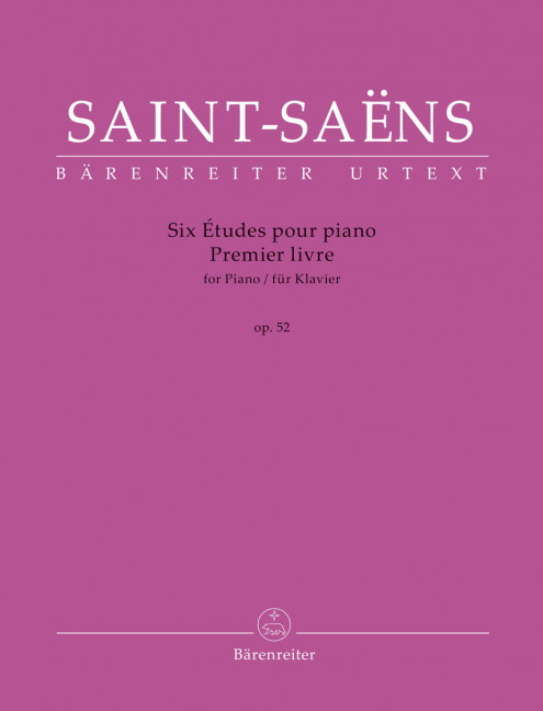 Six Études Premier livre op. 52, for piano, Performing score