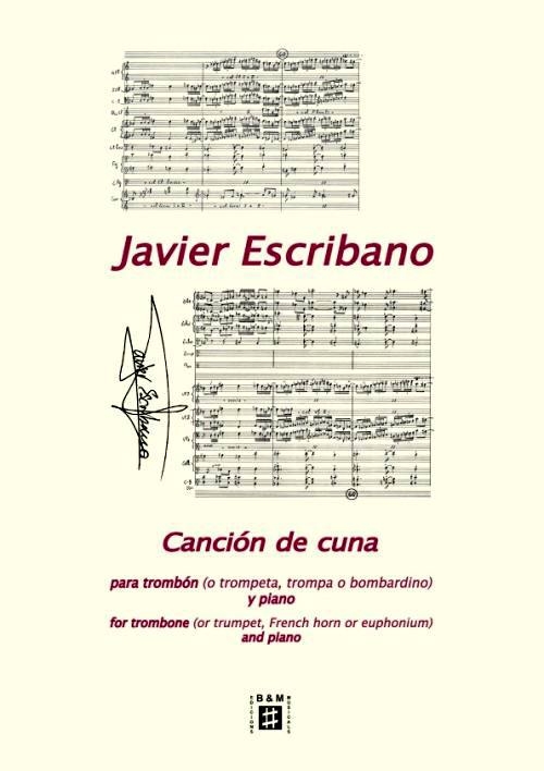 Canción de cuna, para trombón (o trompeta, trompa o bombardino) y piano