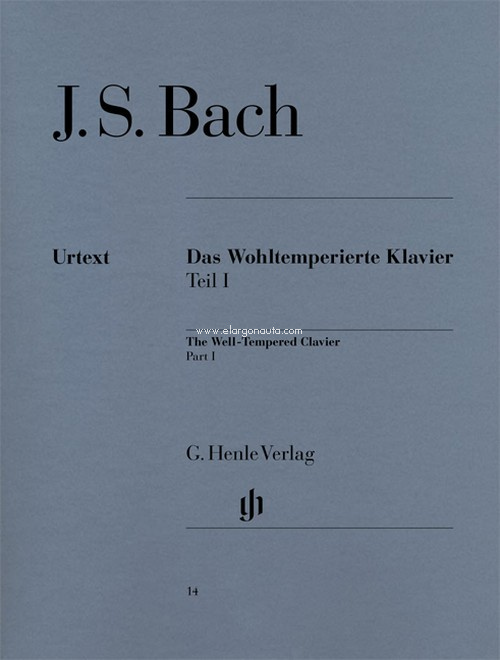 Das Wohltemperierte Klavier, Teil 1, BWV 846-869 (Fingersatz). Urtext