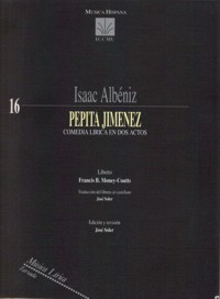 Pepita Jiménez, comedia lírica en dos actos