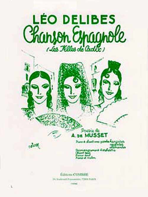 Chanson Espagnole (Les Filles de Cadix), piano et chant. 15684