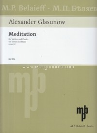 Meditation, opus 32, Violin and Piano