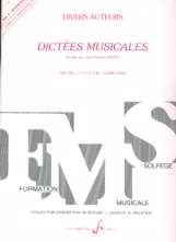 Dictées Musicales. Vol. 3, cycle II (B) - Élémentaire. Livre du Professeur. 9790043054610