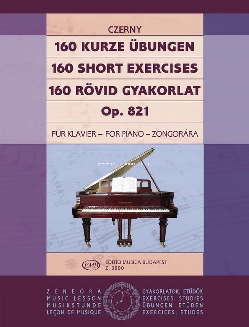 160 ejercicios cortos, op. 821