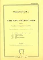 Suite populaire espagnole d'après, violoncelle et piano = Siete canciones populares españolas, violonchelo y piano