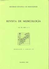 Revista de Musicología, vol. XI, 1988, nº 3: Homenaje a Carlos III. 16828